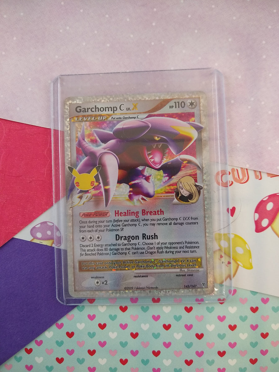 Pokemon TCG Garchomp C Lv X Celebrations Holographic Card 145/147 - NM Pfaltzcraftsmore Pokemon TCG Garchomp C Lv X Celebrations Holographic Card 145/147 - NM Pfaltzcraftsmore