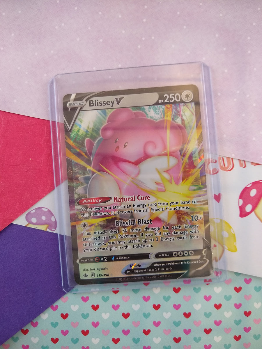 Pokemon TCG Ultra Rare Blissey V Chilling Reign Full Art Holo Card 119 –  Pfaltzcraftsmore