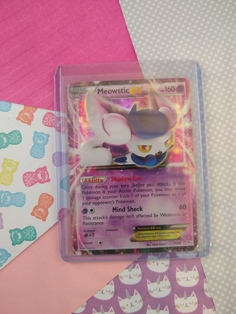meowstic pokemon cards Pokemon TCG Ultra Rare Meowstic EX Generations Full Art Holo Card 37/8 –  Pfaltzcraftsmore