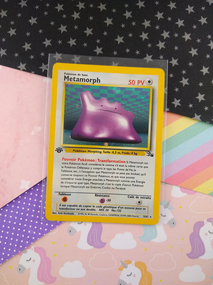 ポケモン - Ditto メタモン 1ED 1st Edition 英語版 3/62 Pokemon Card Ditto 3/62 Rare Holo 50HP | eBay