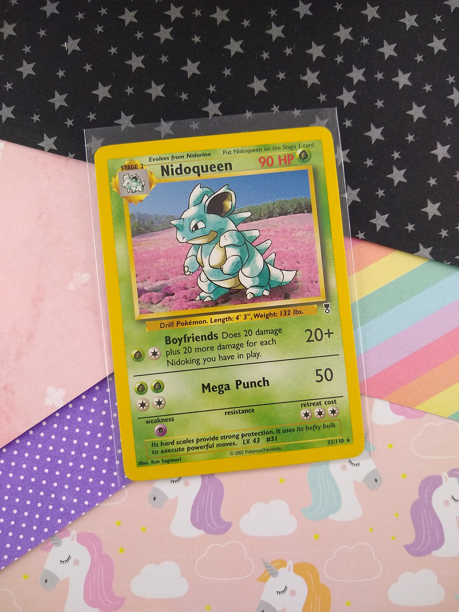 Vintage Rare - Nidoqueen Legendary Series Non-Holo Pokemon Card 32/110 Pfaltzcraftsmore Vintage Rare - Nidoqueen Legendary Series Non-Holo Pokemon Card 32/110 Pfaltzcraftsmore