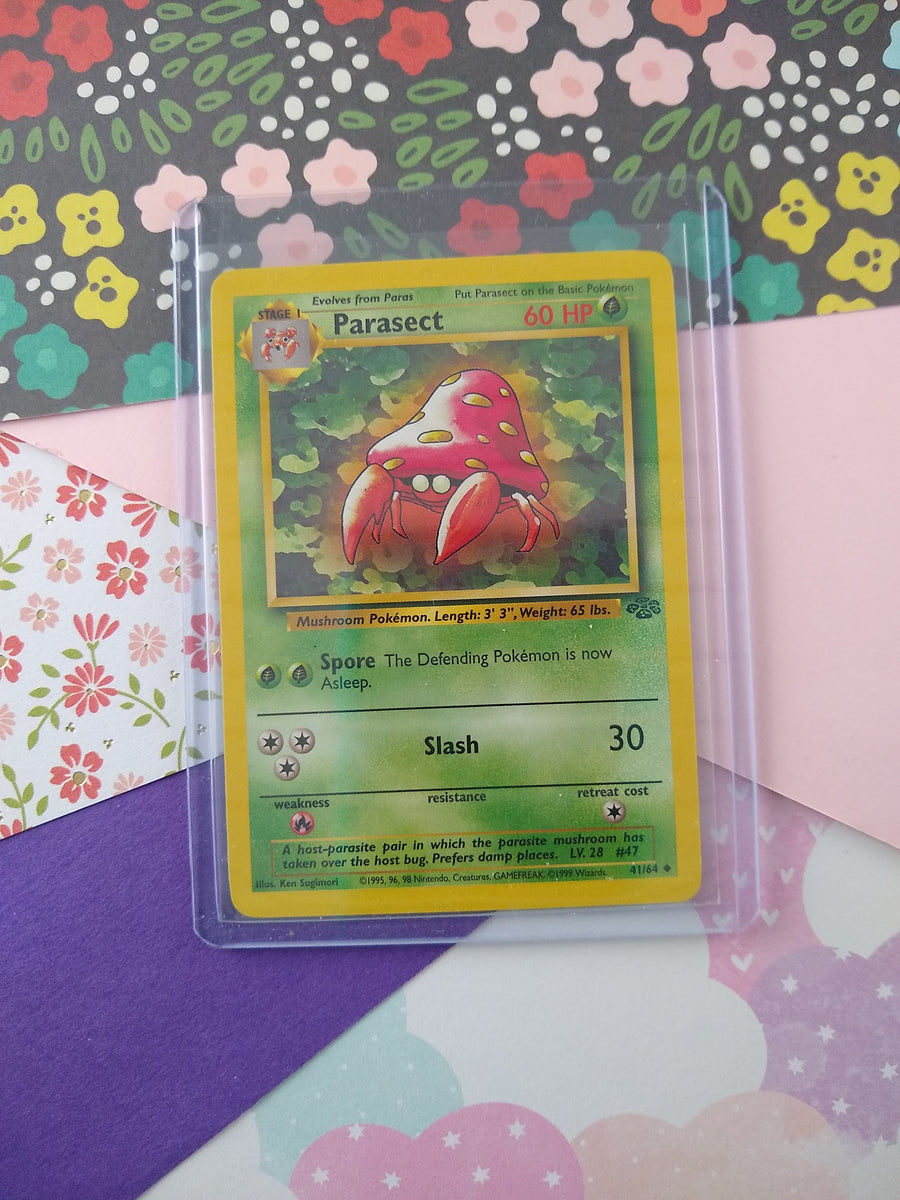Vintage Uncommon - Parasect Jungle Non-Holo Pokemon Card 41/64 - NM Pfaltzcraftsmore Vintage Uncommon - Parasect Jungle Non-Holo Pokemon Card 41/64 - NM Pfaltzcraftsmore
