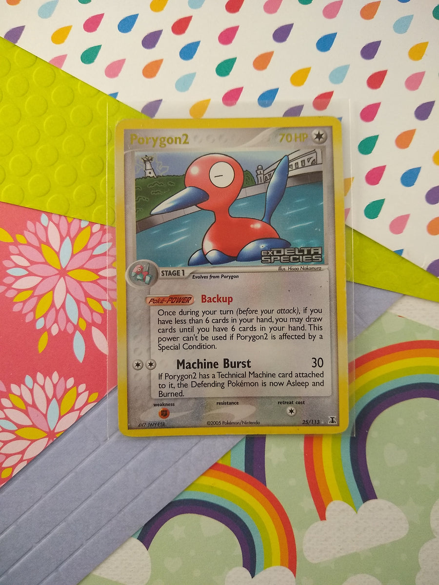 Pokemon TCG - Porygon2 EX Delta Species (Stamped) Holographic Card 25/ Pfaltzcraftsmore Pokemon TCG - Porygon2 EX Delta Species (Stamped) Holographic Card 25/ Pfaltzcraftsmore