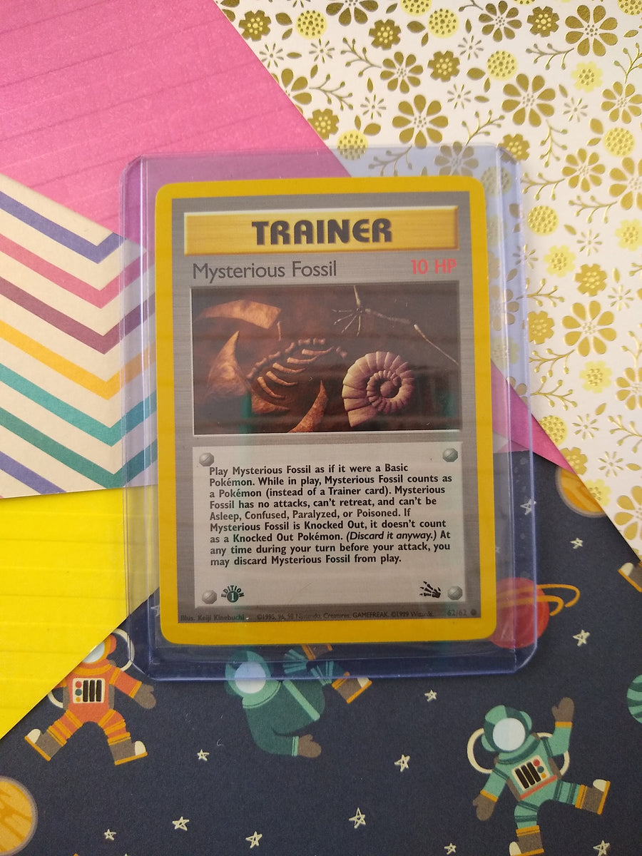Vintage Common - 1st Edition Mysterious Fossil Pokemon Card 62/62 - NM Pfaltzcraftsmore Vintage Common - 1st Edition Mysterious Fossil Pokemon Card 62/62 - NM Pfaltzcraftsmore