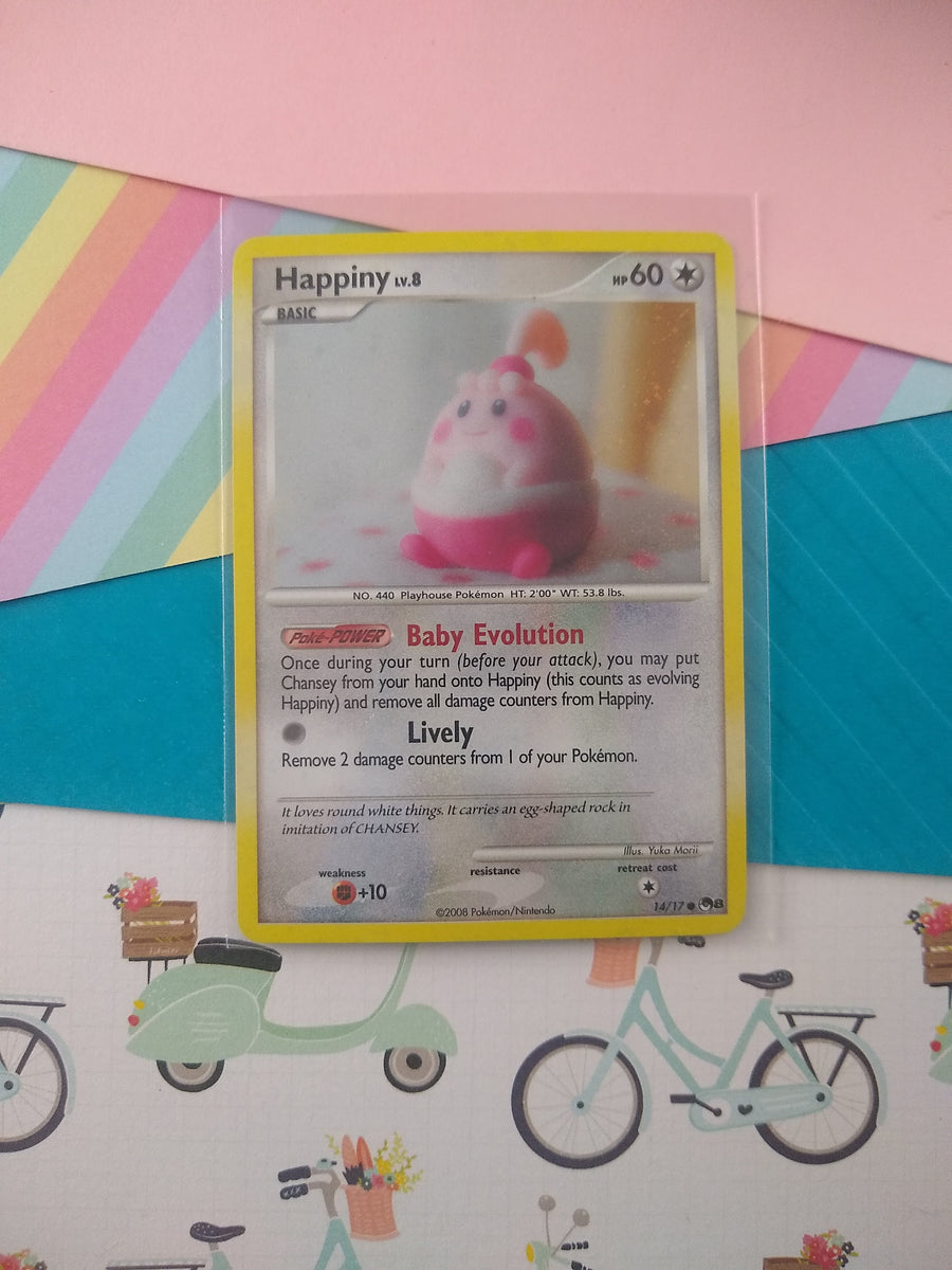Pokemon TCG - Happiny POP Series 8 Holographic Pokemon Card 14/17