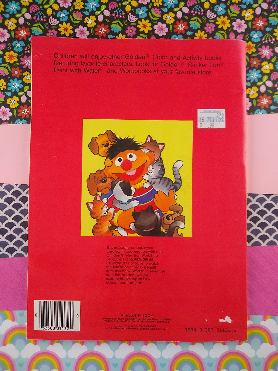 Golden Book - A Giant Coloring Book - Let's Go to Kindergarten - Sesame  Street