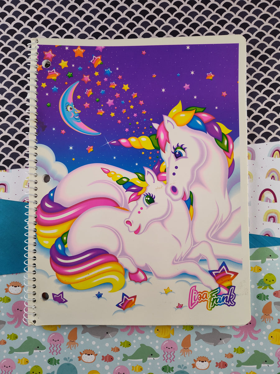 Vintage Lisa Frank Spiral Notebook, Rainbow Unicorns & Stars, 8 x 10. –  Pfaltzcraftsmore