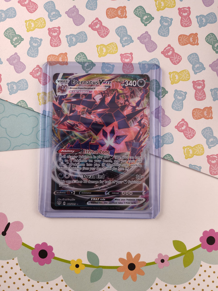 Pokemon TCG - Eternatus VMAX Darkness Ablaze Full Art Holo Card 117/18 Pfaltzcraftsmore Pokemon TCG - Eternatus VMAX Darkness Ablaze Full Art Holo Card 117/18 Pfaltzcraftsmore