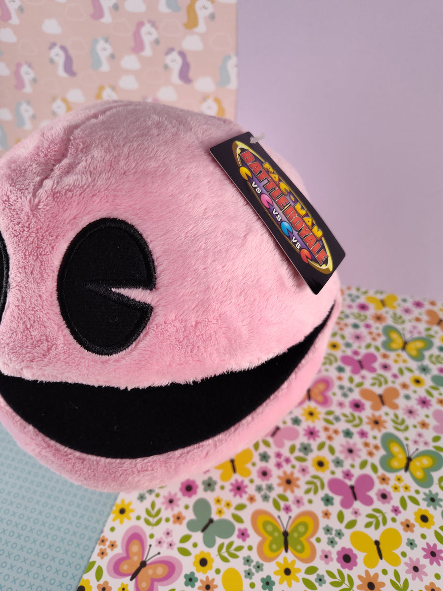 PacMan Pink Battle Royale Plush Toy Factory Stuffed Game Character 7
