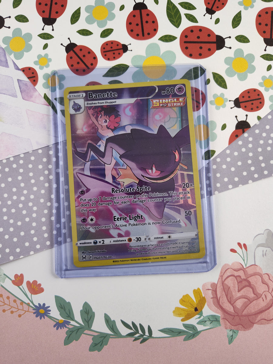 Pokemon TCG - Banette Lost Origin Full Art Holographic Card TG07/TG30 Pfaltzcraftsmore Pokemon TCG - Banette Lost Origin Full Art Holographic Card TG07/TG30 Pfaltzcraftsmore
