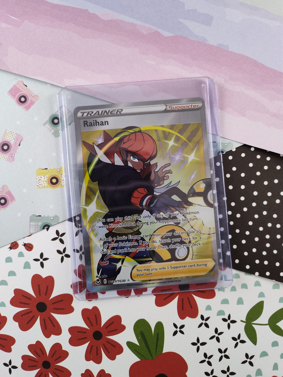 Pokemon TCG - Raihan Silver Tempest Full Art Holo Card TG27/TG30