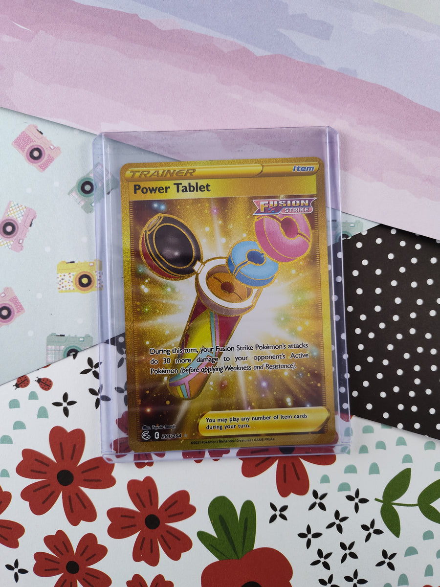 Pokemon TCG - Power Tablet Fusion Strike Full Art Holo Card 281/264 - Pfaltzcraftsmore Pokemon TCG - Power Tablet Fusion Strike Full Art Holo Card 281/264 - Pfaltzcraftsmore