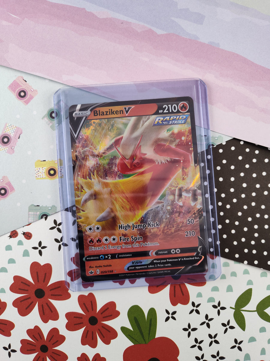 Pokemon TCG - Blaziken V Chilling Reign Full Art Holo Card 020/198 - N Pfaltzcraftsmore Pokemon TCG - Blaziken V Chilling Reign Full Art Holo Card 020/198 - N Pfaltzcraftsmore