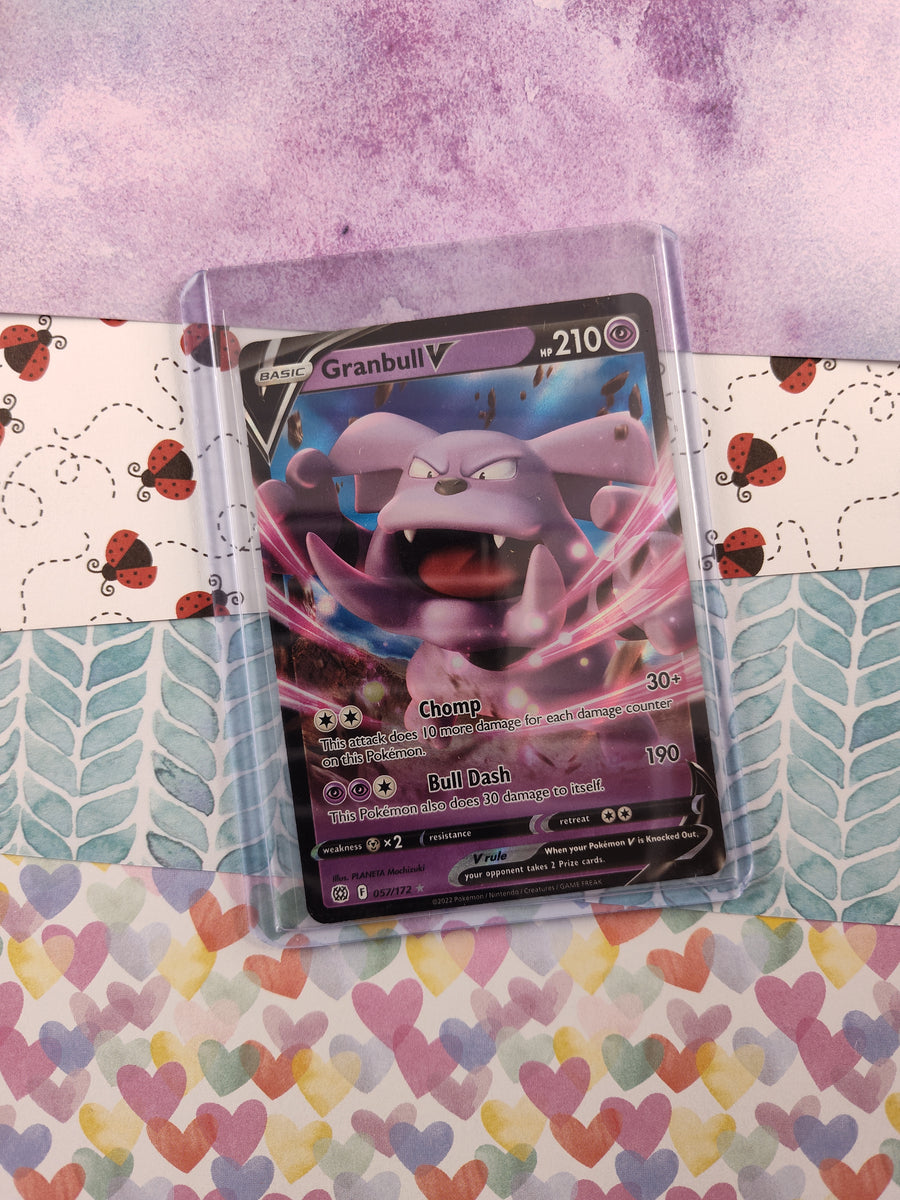 granbull v pokemon card value Pokemon TCG - Granbull V Brilliant Stars Full Art Holo Card 057/172