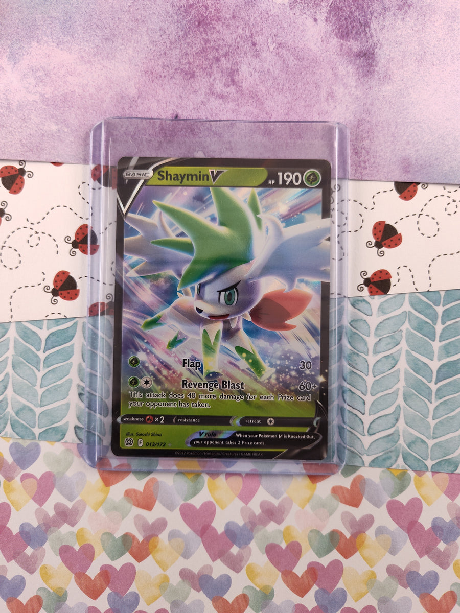 Pokemon TCG - Shaymin V Brilliant Stars Full Art Holo Card 013/172 - N Pfaltzcraftsmore Pokemon TCG - Shaymin V Brilliant Stars Full Art Holo Card 013/172 - N Pfaltzcraftsmore