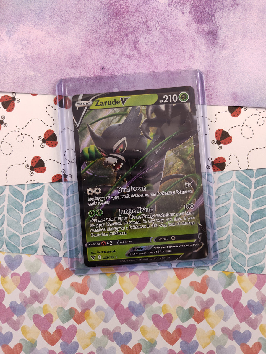 Pokemon TCG - Zarude V Vivid Voltage Full Art Holo Card 022/185 - NM Pfaltzcraftsmore Pokemon TCG - Zarude V Vivid Voltage Full Art Holo Card 022/185 - NM Pfaltzcraftsmore