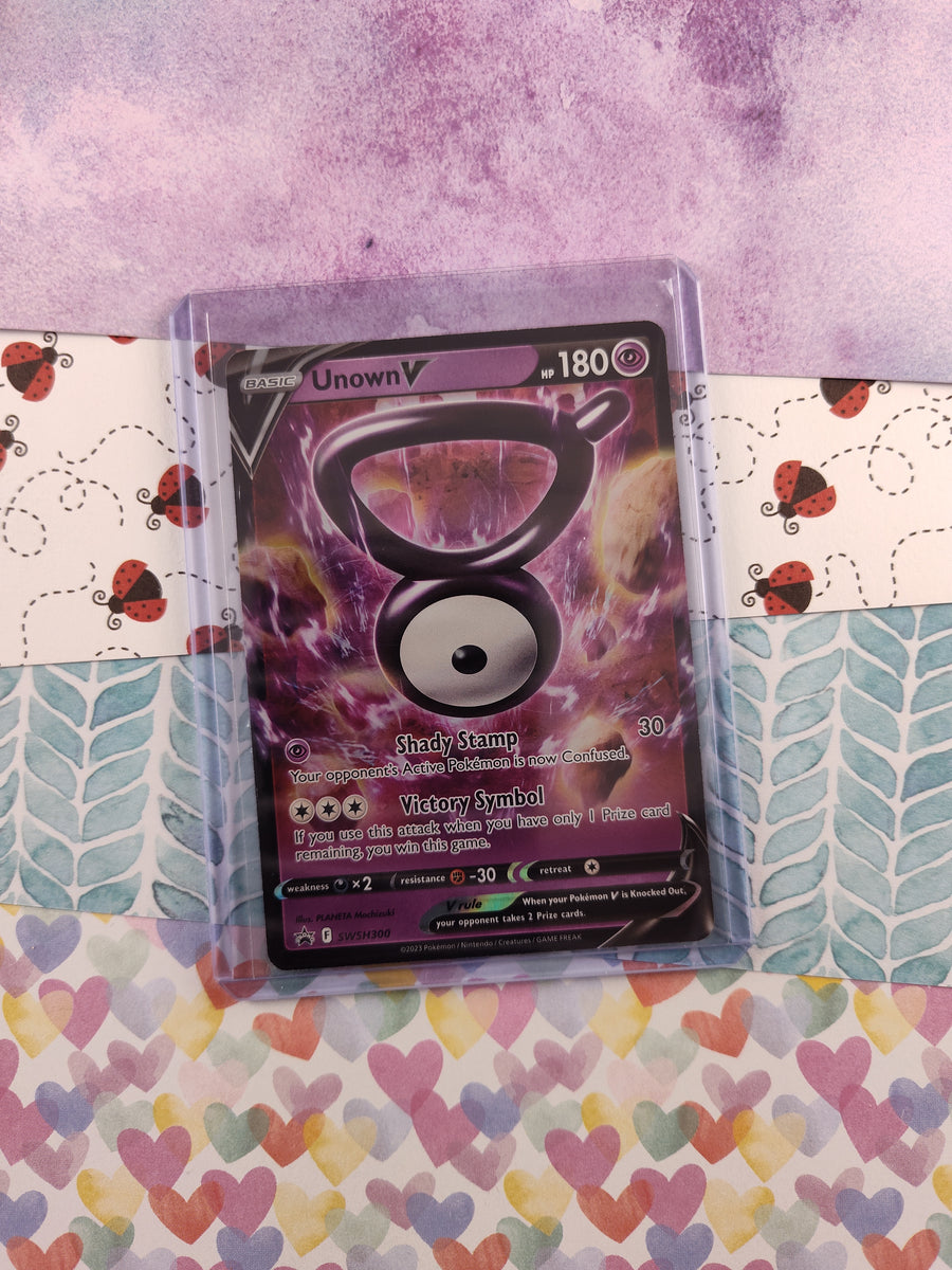 Pokemon TCG - Unown V Promo Full Art Holo Card SWSH300