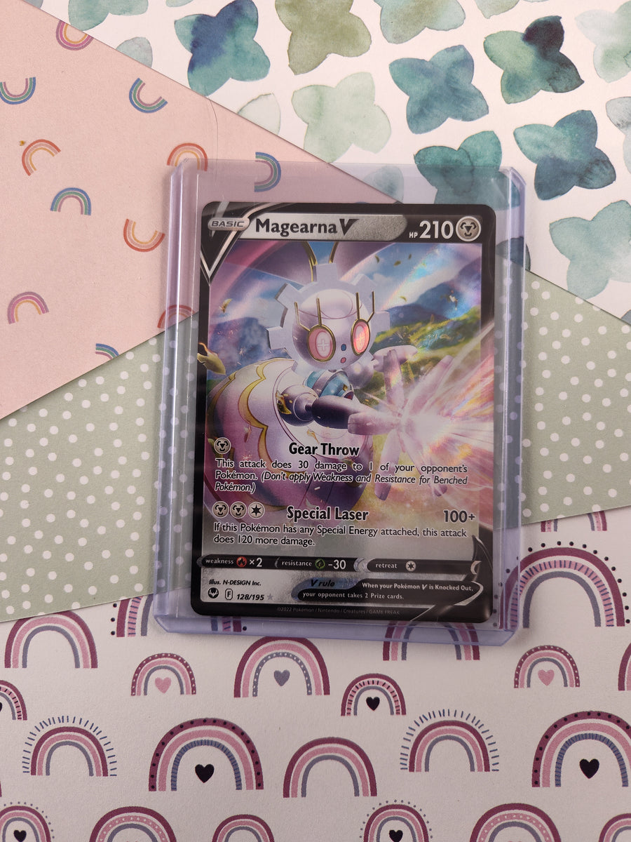 magearna pokemon card value Pokemon TCG - Magearna V Silver Tempest Full Art Holo Card 128/195