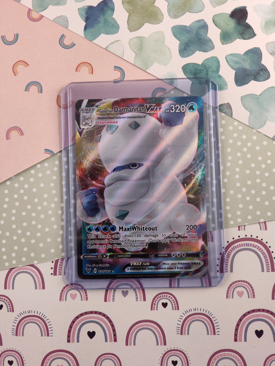 Pokemon TCG - Galarian Darmanitan VMAX Vivid Voltage Full Art Holo Car Pfaltzcraftsmore Pokemon TCG - Galarian Darmanitan VMAX Vivid Voltage Full Art Holo Car Pfaltzcraftsmore