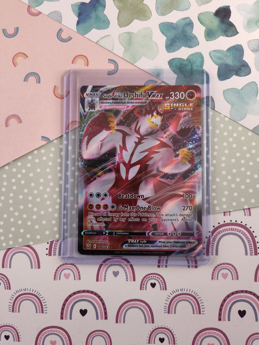 pokemon card value single strike urshifu vmax Rapid Strike Urshifu VMAX (TG30/TG30) [Sword & Shield: Brilliant Stars main image 0