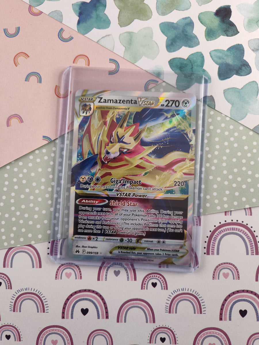 Pokemon TCG - Zamazenta VSTAR Crown Zenith Full Art Holo Card 099/159 Pfaltzcraftsmore Pokemon TCG - Zamazenta VSTAR Crown Zenith Full Art Holo Card 099/159 Pfaltzcraftsmore
