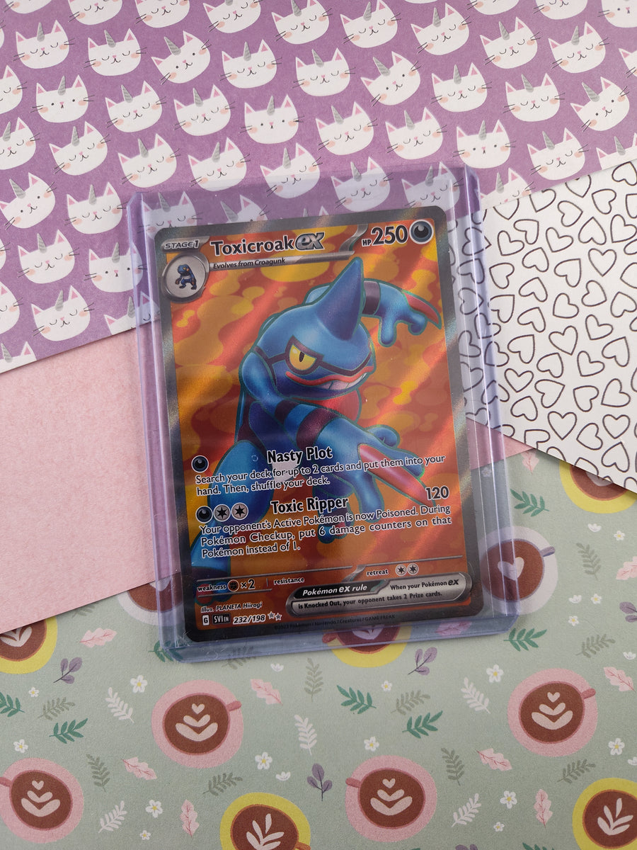 Pokemon TCG - Toxicroak ex Scarlet & Violet Full Art Holo Card SV1 232 Pfaltzcraftsmore Pokemon TCG - Toxicroak ex Scarlet & Violet Full Art Holo Card SV1 232 Pfaltzcraftsmore