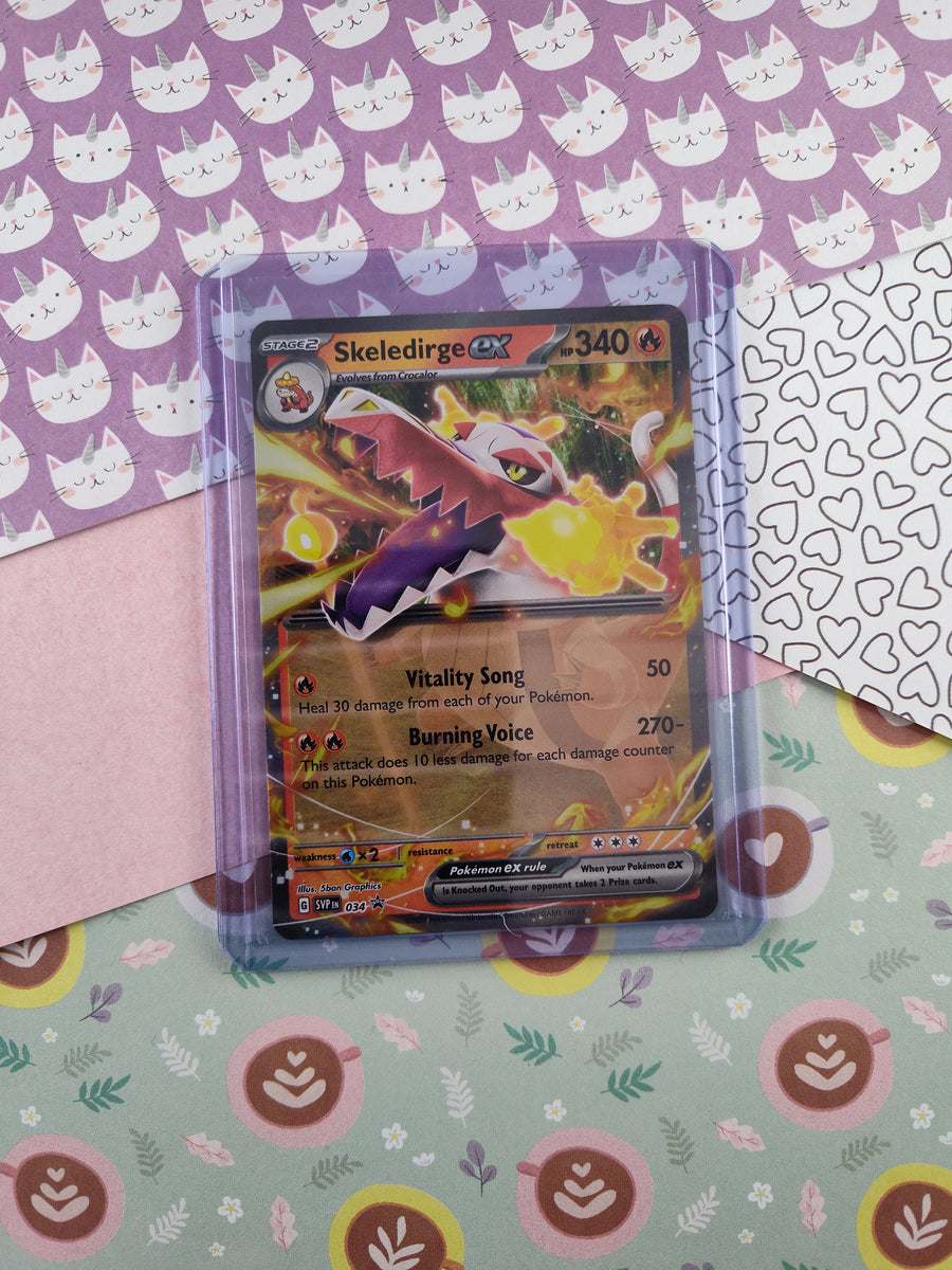 Pokemon TCG - Skeledirge ex Promo Full Art Holo Card SVP 034