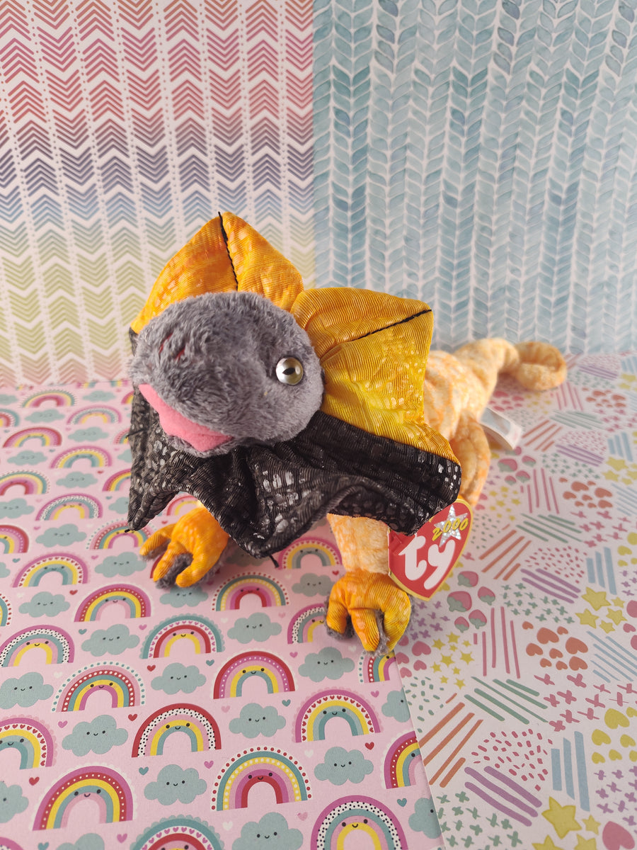 Vintage TY Beanie Baby 2000 - Slayer, Frilled Dragon - September