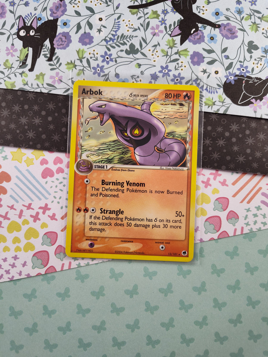 Vintage Rare - Arbok Dragon Frontiers Non-Holo Pokemon Card 13/101 - V Pfaltzcraftsmore Vintage Rare - Arbok Dragon Frontiers Non-Holo Pokemon Card 13/101 - V Pfaltzcraftsmore
