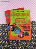 Vintage 1995 1st Printing Goosebumps Official Collector's + Holidays Caps Books Softcovers, Like New