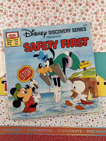 Vintage 1986 Disney Discover Series Presents: Safety First Softcover
