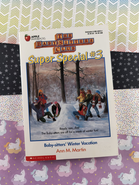 Vintage 1989 The Baby-Sitters Club Super Special #3 "Baby-sitter's Winter Vacation" Softcover