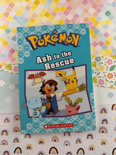 2021 1st Printing Pokemon 2-in-1 Book: Ash to the Rescue / Secrets of the GS Ball, Like New