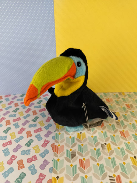 Vintage 1999 Coca Cola International Collection Beanbag Plush Toy w/Tag, Toolu the Toucan