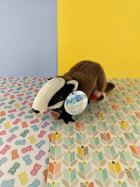 Vintage 1999 Coca Cola International Collection Beanbag Plush Toy w/Tag, Badgey the Badger