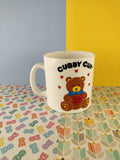 Vintage 1986 "Cubby Cup" Plastic Melamine Children's Mug, Nice & Clean