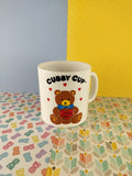 Vintage 1986 "Cubby Cup" Plastic Melamine Children's Mug, Nice & Clean