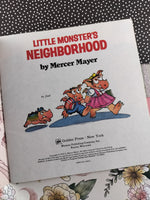 Vintage 1978 Golden Look-Look Book Mercer Mayer's Little Monster's Neighborhood Softcover