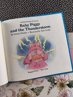 Vintage 1987 Jim Henson's Muppet Babies, Baby Piggy and the Thunderstorm Hardcover Book