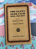 Vintage 1928 The Glenn Glee Club Book for Boys Paperback, Nice & Clean