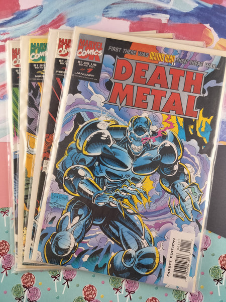 Vintage 1994 Marvel Comics Death Metal Comics #1, #2, #3, #4
