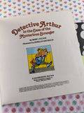 Vintage 1982 Golden Book: Detective Arthur in the Case of the Mysterious Stranger, Softcover