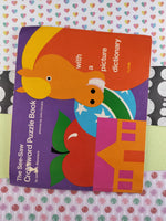 Vintage 1973 The See-Saw Crossword Puzzle Book with a Picture Dictionary Softcover, Nice & Clean