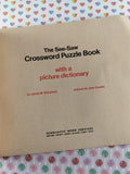 Vintage 1973 The See-Saw Crossword Puzzle Book with a Picture Dictionary Softcover, Nice & Clean
