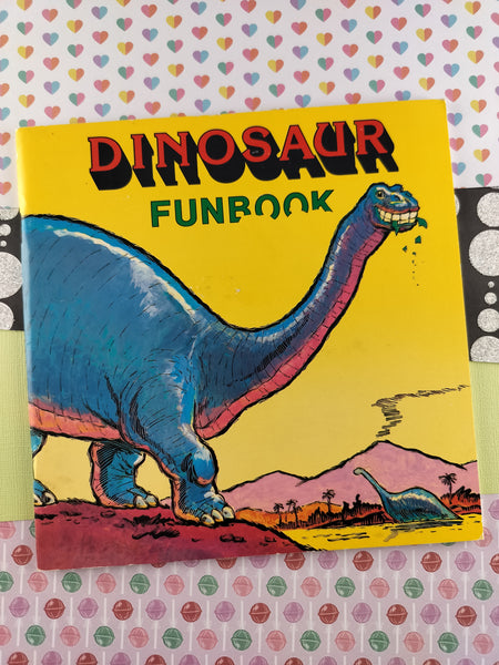 Vintage 1983 Dinosaur Funbook Troubador Press Softcover, Nice & Clean