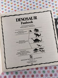 Vintage 1983 Dinosaur Funbook Troubador Press Softcover, Nice & Clean