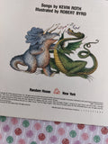 Vintage 1991 1st Printing Kevin Roth Presents Dinosaurs and Dragons Softcover Book