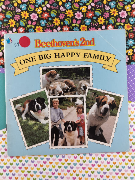 Vintage 1993 Beethoven's 2nd: One Big Happy Family Paperback, Nice & Clean