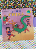 Vintage 1991 Golden Look-Look Book A Visit to China Softcover