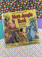Vintage 1969 Disneyland Record and Book: More Jungle Book, 33-1/3 Long Playing Record NEW SEALED